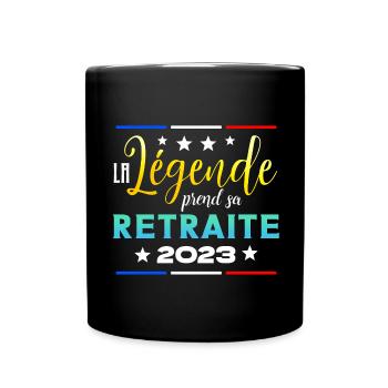 La Légende Prend sa Retraite 2023 - Humour F/H - Mug uni - noir - Devant