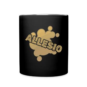 Baby Geburt Allesio - Tasse einfarbig - Schwarz - Vorne