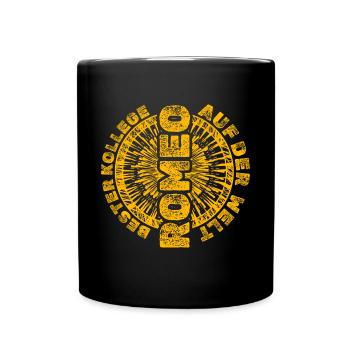 Geschenk für Romeo - Tasse einfarbig - Schwarz - Vorne