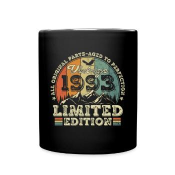 Vintage, 1993, Anniversaire, Vintage, Cadeau rétro - Mug uni - noir - Devant