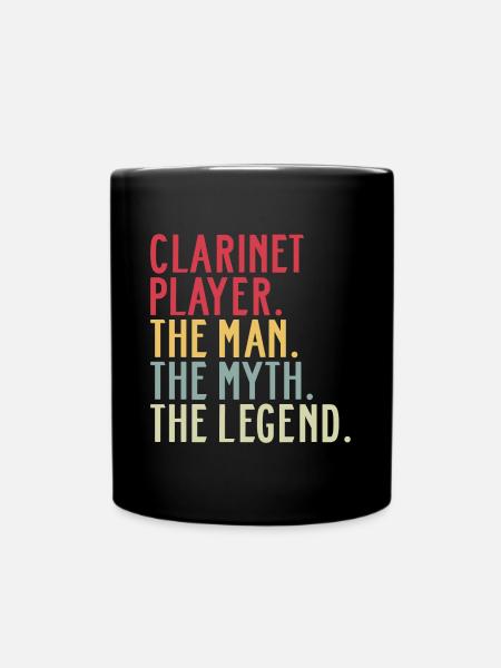 Joueur de clarinette Papa dit Joueur de clarinette - Mug uni - noir
