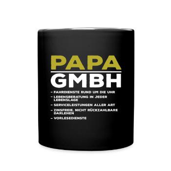 Papa Gmbh - Tasse einfarbig - Schwarz - Vorne