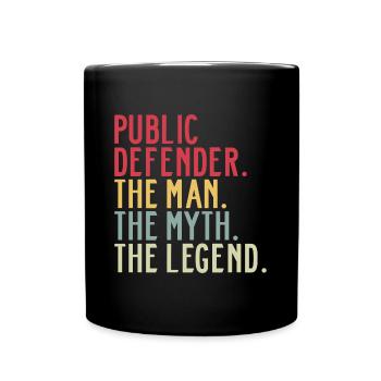 Public Defender Public Defender Dad Sayings - Full Colour Mug - black - Front
