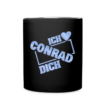 Geschenk für Conrad - Tasse einfarbig - Schwarz - Vorne