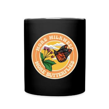 Monarque papillon monarque américain papillon monarque - Mug uni - noir - Devant