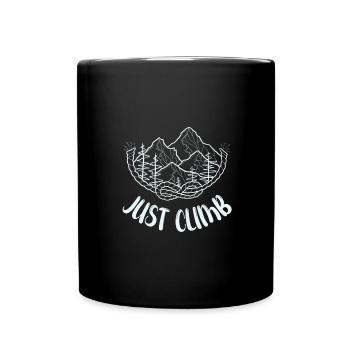 JUST CLIMB Escalade line art - Full Colour Mug - black - Front