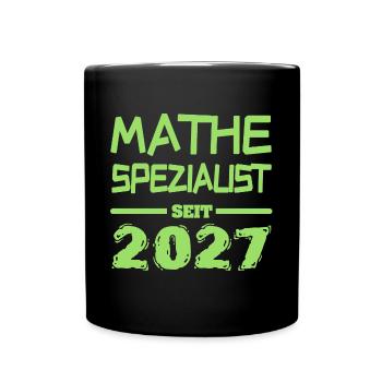 Witzig 2027 - Tasse einfarbig - Schwarz - Vorne