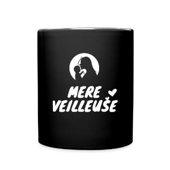 Mère veilleuse tendre - Mug uni - noir - Devant
