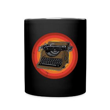 Book, Typewriter, Roman, Classics, Books - Full Colour Mug - black - Front