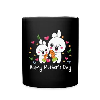 happy Mothersday - Tasse einfarbig - Schwarz - Vorne