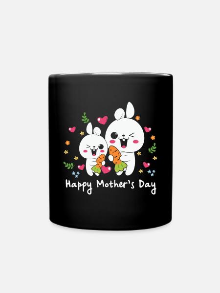 happy Mothersday - Tasse einfarbig - Schwarz