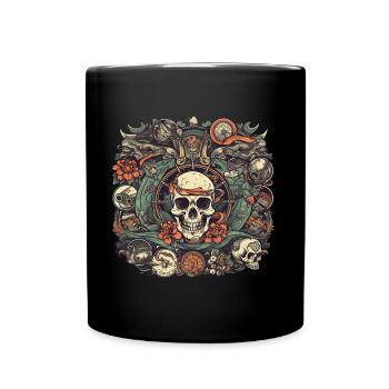Skull Paradies - Tasse einfarbig - Schwarz - Vorne