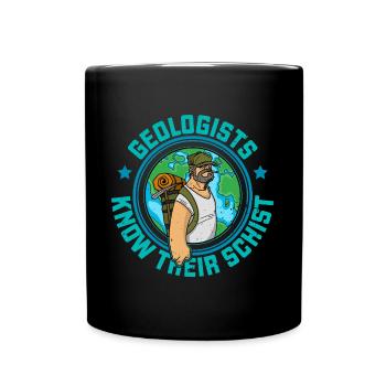 Geologist Natural Scientist Studies Profession - Full Colour Mug - black - Front