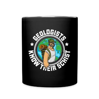 Geologist Natural Scientist Studies Profession - Full Colour Mug - black - Front