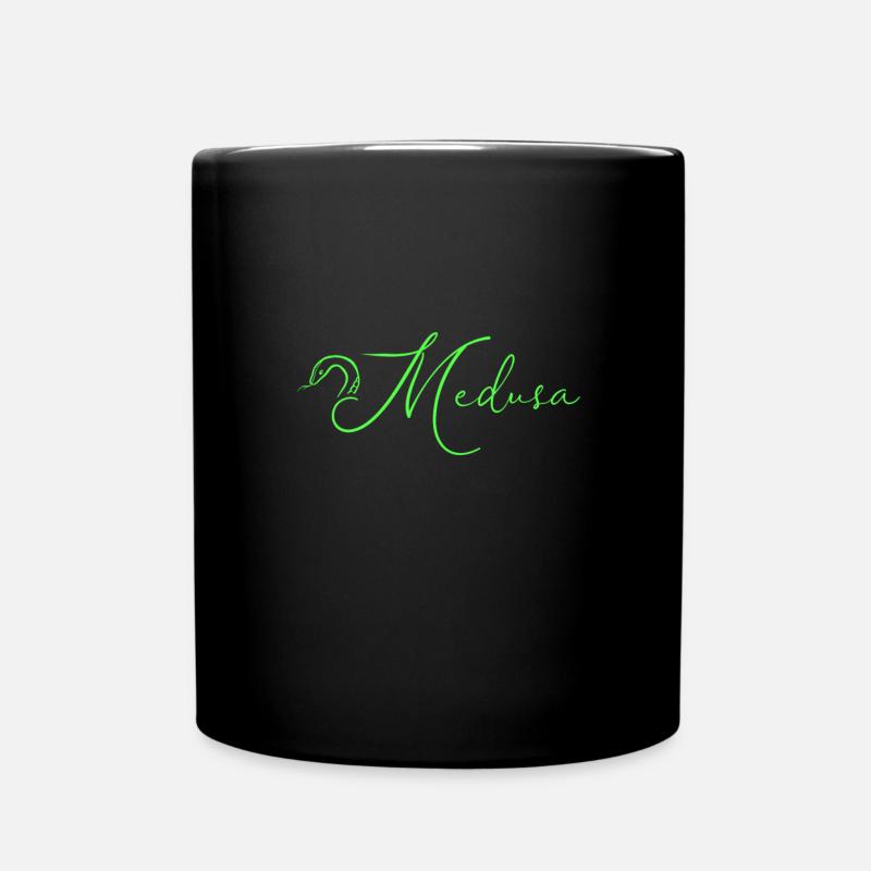 Medusa logo art - Mug uni - noir
