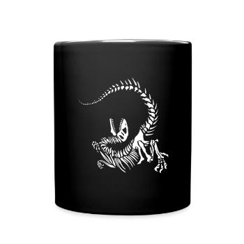 Raptor skeleton - Full Colour Mug - black - Front