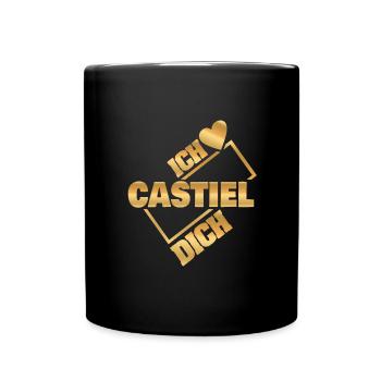Liebespaar Castiel - Tasse einfarbig - Schwarz - Vorne