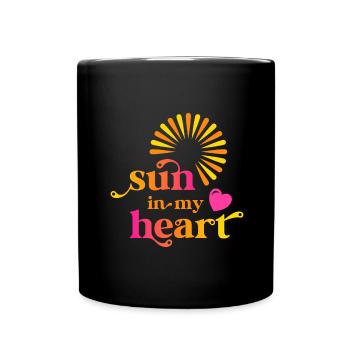 sun in my heart - Full Colour Mug - black - Front