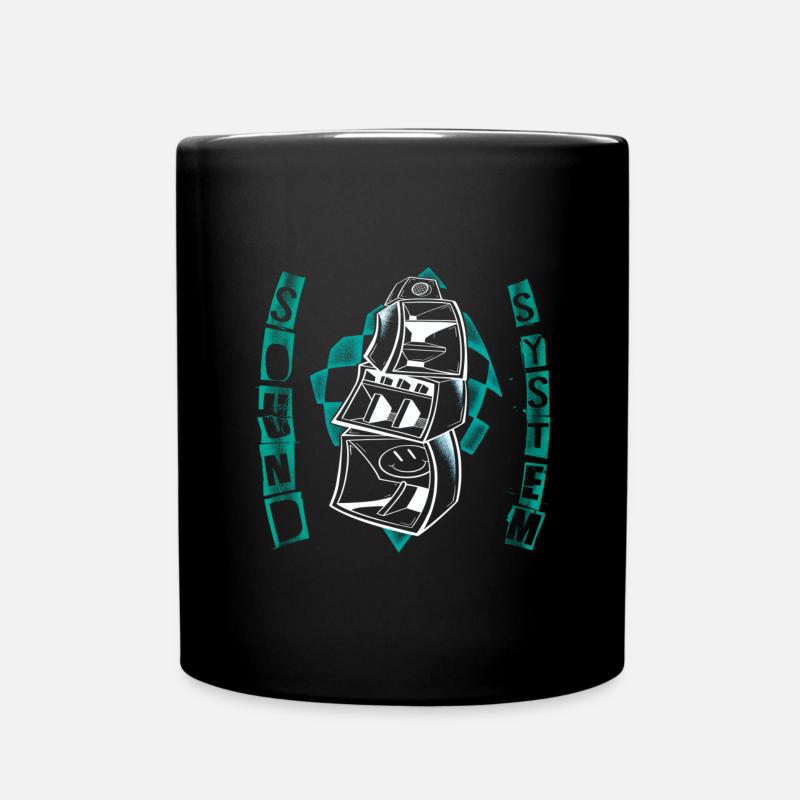 FREE Sound System techno party art - Mug uni - noir