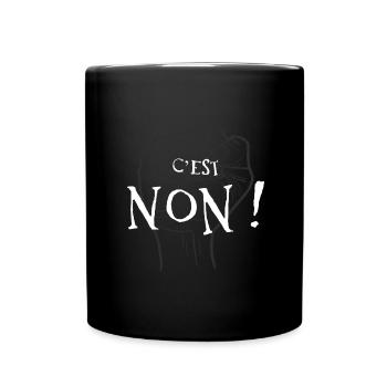 C'est non ! rebel manifestation - Mug uni - noir - Devant