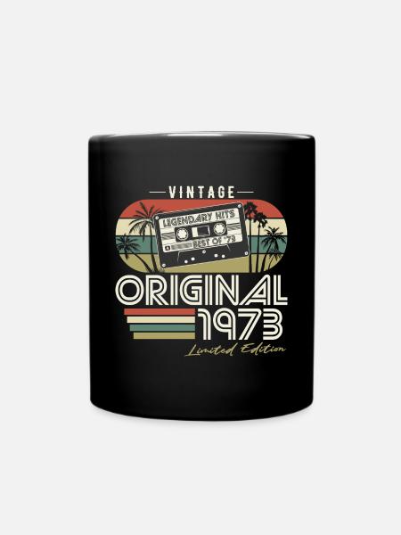 Original 1973 Vintage Vintage Retro Birthday - Mug uni - noir