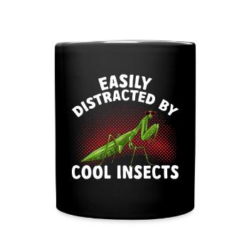 Mante religieuse, collectionneur d’insectes, entomologiste - Mug uni - noir - Devant