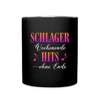 Schlager Weekend - Full Colour Mug - black - Front