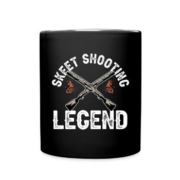 Tir au piège Tir au pigeon en argile Skeet - Mug uni - noir - Devant