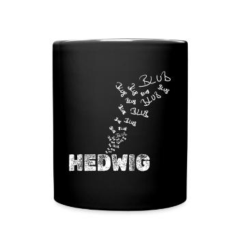 Segeln für Hedwig Anglerin Boot - Tasse einfarbig - Schwarz - Vorne