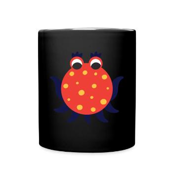 Red Octopus Monster - Full Colour Mug - black - Front