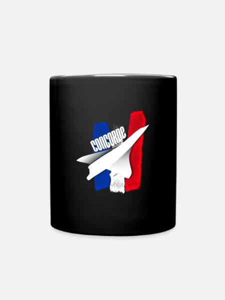 Concorde avion de ligne made in FRA. - Mug uni - noir