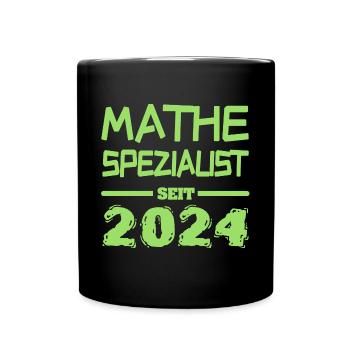 Mathespezialist 2024 - Tasse einfarbig - Schwarz - Vorne