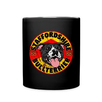 Staffordshire Bull Terrier Vintage - Mug uni - noir - Devant