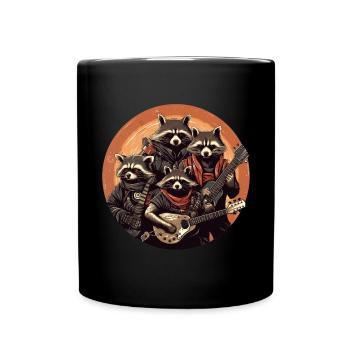 Raccoon Metal Band - Full Colour Mug - black - Front