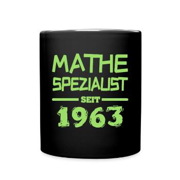Mathespezialist 1963 - Tasse einfarbig - Schwarz - Vorne