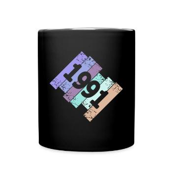 Grufti 1991 - Tasse einfarbig - Schwarz - Vorne