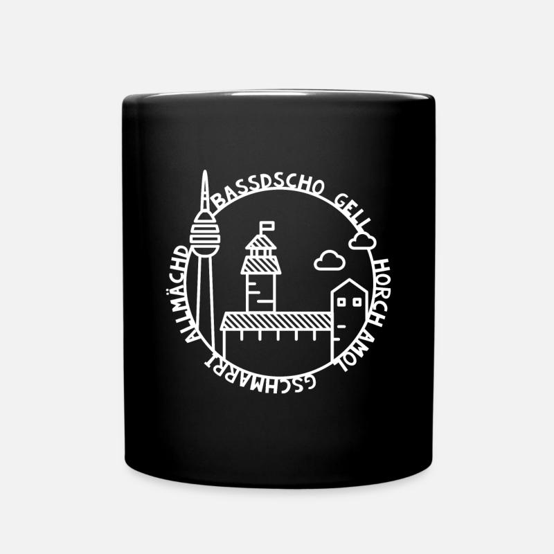 Nürnberg Bassdscho - Tasse einfarbig - Schwarz