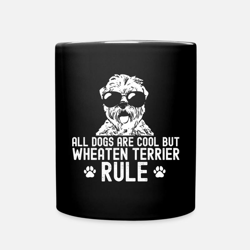 Irish Soft Coated Wheaten Terrier - Tasse einfarbig - Schwarz