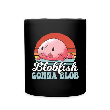 Blobfish Geht Zu Blob Blobfishes Besitzer Lover - Tasse einfarbig - Schwarz - Vorne