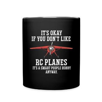 Ferngesteuertes Flugzeug Modellflugzeug - Tasse einfarbig - Schwarz - Vorne