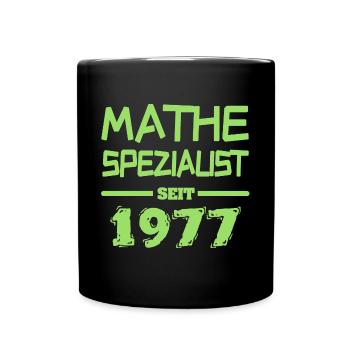 Mathespezialist 1977 - Tasse einfarbig - Schwarz - Vorne