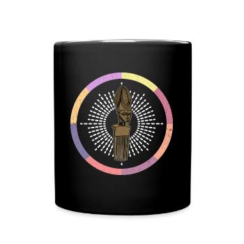 Coiffure afro Culture des cheveux peignés Histoire africaine - Mug uni - noir - Devant