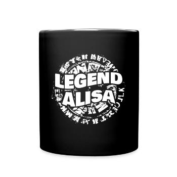 First name Alisa - Full Colour Mug - black - Front