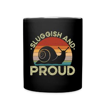 Snail lover Sluggish Proud snail owner - Full Colour Mug - black - Front