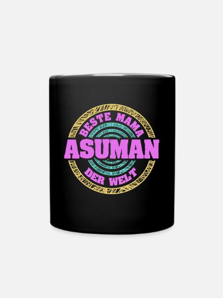 Mutter Asuman - Tasse einfarbig - Schwarz