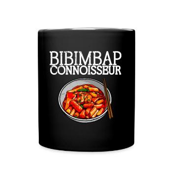 bibimbap rice asian korean culture gerischt kitchen - Full Colour Mug - black - Front