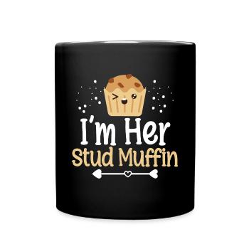 Chef pâtissier Baker Cupcake Lover Men I’m Her Stud M - Mug uni - noir - Devant