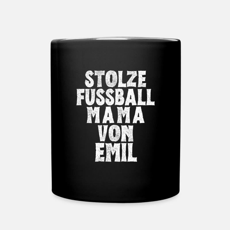 Stolze Fussball Mama von Emil - Tasse einfarbig - Schwarz