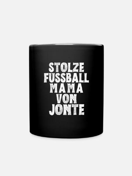 Stolze Fussball Mama von Jonte - Tasse einfarbig - Schwarz