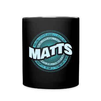 Geschenkidee Matts - Tasse einfarbig - Schwarz - Vorne